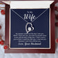 Forever Love Heart Necklace + Wife Message Card