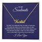 Custom Name Necklace With Card For Soulmate