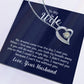 Forever Love Heart Necklace + Wife Message Card