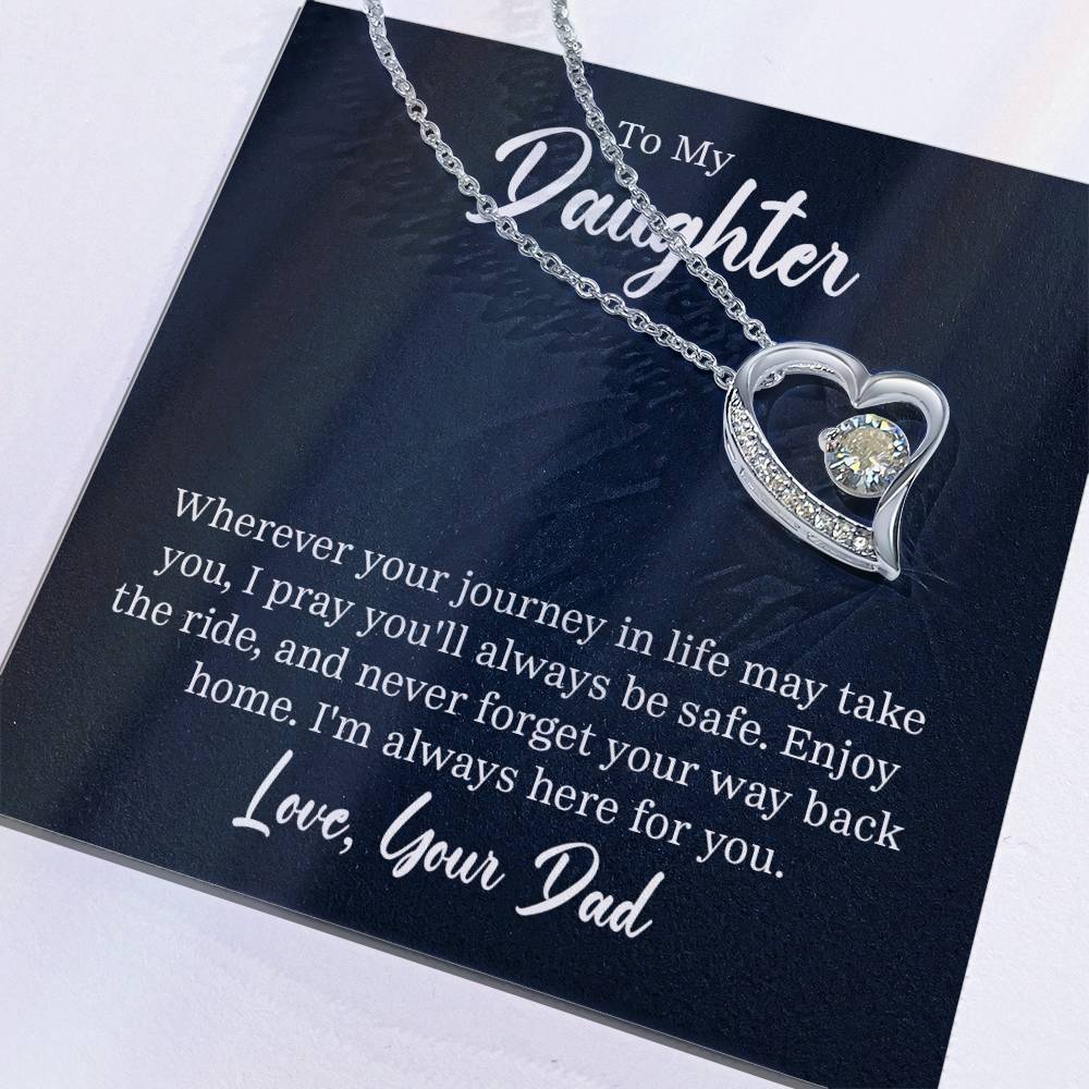 Heart Necklace + Daughter Card