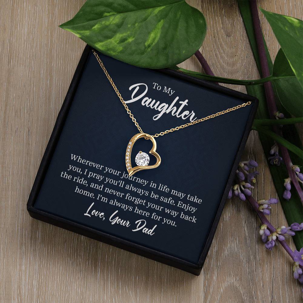 Heart Necklace + Daughter Card